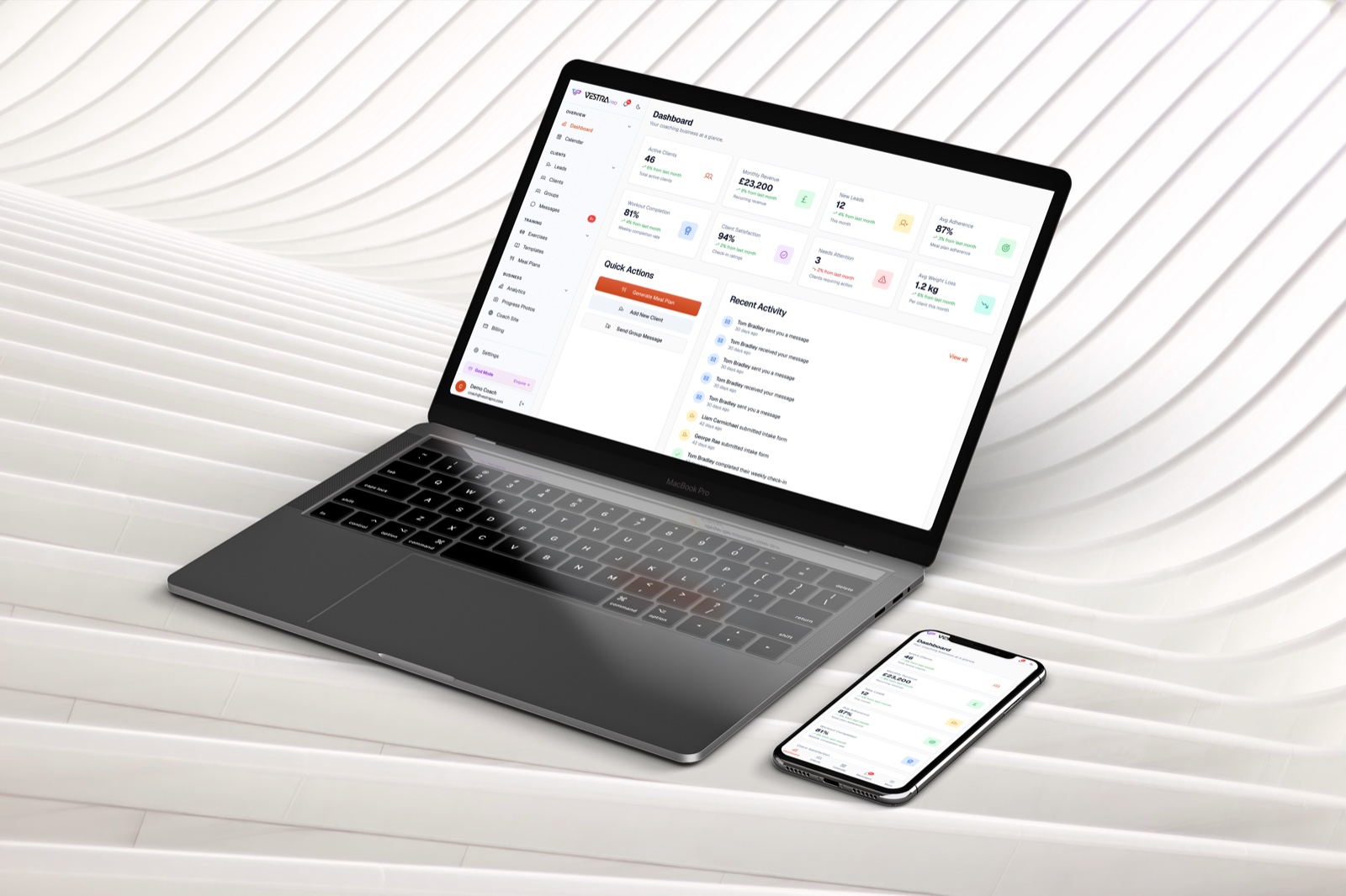 Vestra Pro website